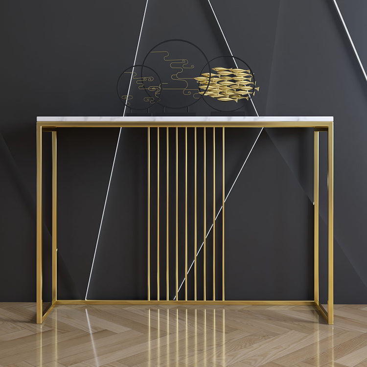 31.5" Tall 1-shelf Console Table Modern Stone Accent Table for Hall Clearhalo 'Console Tables' 'console_tables' 'Entry & Mudroom Furniture' 'furn' 'furn_console_tables' 'Furniture' 6499251