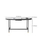 Contemporary Writing Desk Home Stone Office Desk with Black Legs Clearhalo 'furn' 'furn_office_desk' 'Furniture' 'Office Desks' 'Office Furniture' 'office_desk' 6499894