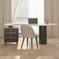 White Pedestal Writing Desk Glam Office Desk with 3 Storage Drawers Clearhalo 'furn' 'furn_office_desk' 'Furniture' 'Office Desks' 'Office Furniture' 'office_desk' 6499897