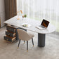 Glam voetstuk Writing Desk White 3 Lads Office Desk met metalen benen