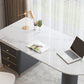 Glam voetstuk Writing Desk White 3 Lads Office Desk met metalen benen