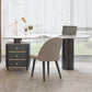Glam voetstuk Writing Desk White 3 Lads Office Desk met metalen benen