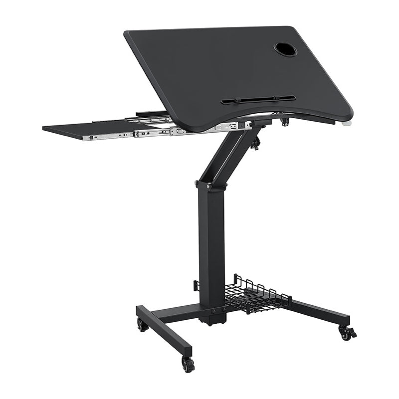 Eigentijdse voetstuk Office Desk Verstelbaar schrijfbureau met caster wielen