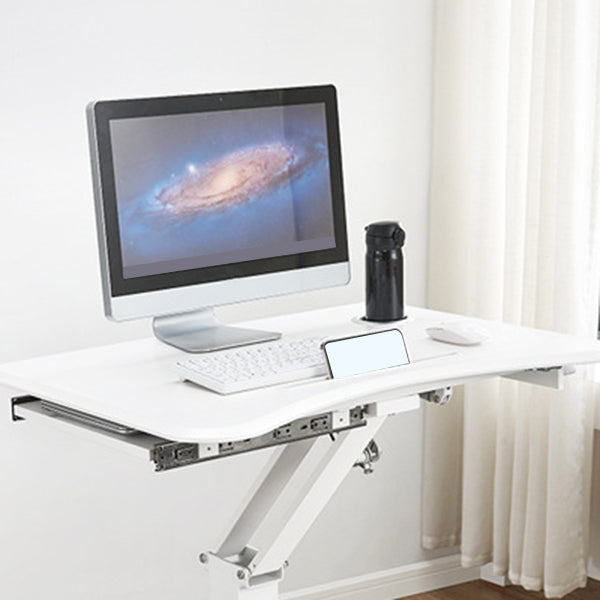 Eigentijdse voetstuk Office Desk Verstelbaar schrijfbureau met caster wielen