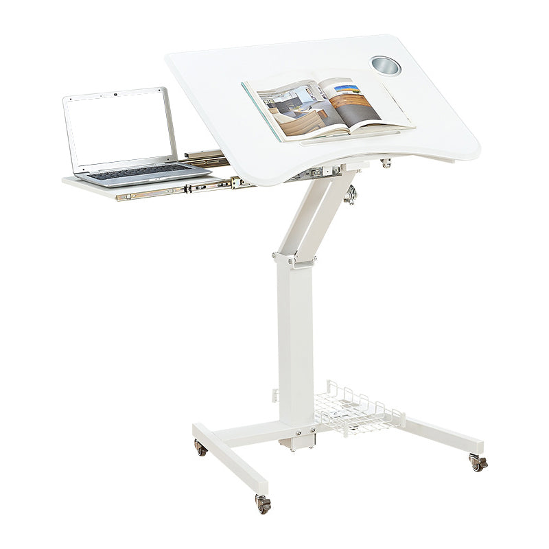 Eigentijdse voetstuk Office Desk Verstelbaar schrijfbureau met caster wielen