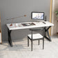 Vast hout rechthoekig schrijfbureau 29,53-inch h-kantoor bureau