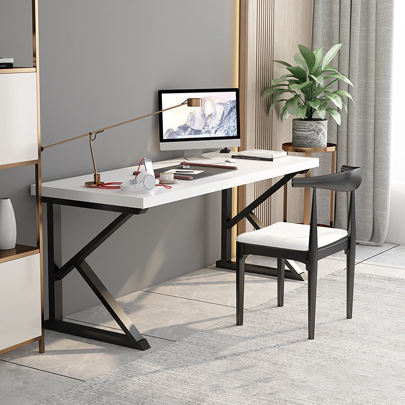 Vast hout rechthoekig schrijfbureau 29,53-inch h-kantoor bureau