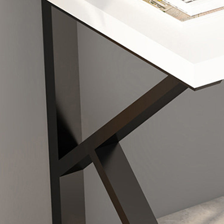 Vast hout rechthoekig schrijfbureau 29,53-inch h-kantoor bureau