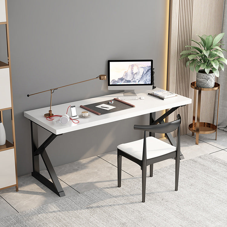 Vast hout rechthoekig schrijfbureau 29,53-inch h-kantoor bureau