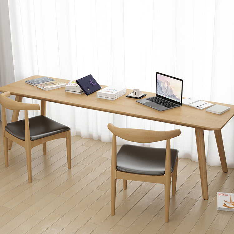 29.53 "Tall vast hout schrijfde bureau natuurlijk gebogen kantoorbureau met Parsons -basis