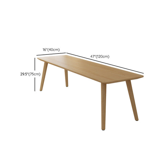 29.53 "Tall vast hout schrijfde bureau natuurlijk gebogen kantoorbureau met Parsons -basis