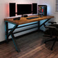 Industrial Wood Computer Desk Rectangular Natural Gaming Desk 70.9"L x 31.5"W x 29.5"H Clearhalo 'furn' 'furn_office_desk' 'Furniture' 'Office Desks' 'Office Furniture' 'office_desk' 6500062