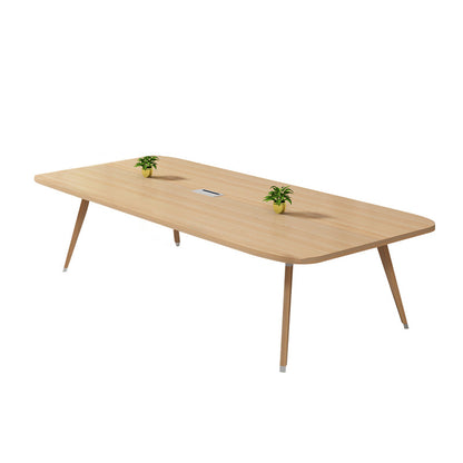 Contemporary Office Desk Solid Wood Writing Desk for Home Office