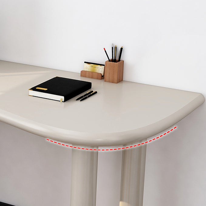 Modern Solid Wood Writing Desk 29.53" Tall Parsons Base Office Desk Clearhalo 'furn' 'furn_office_desk' 'Furniture' 'Office Desks' 'Office Furniture' 'office_desk' 6500171