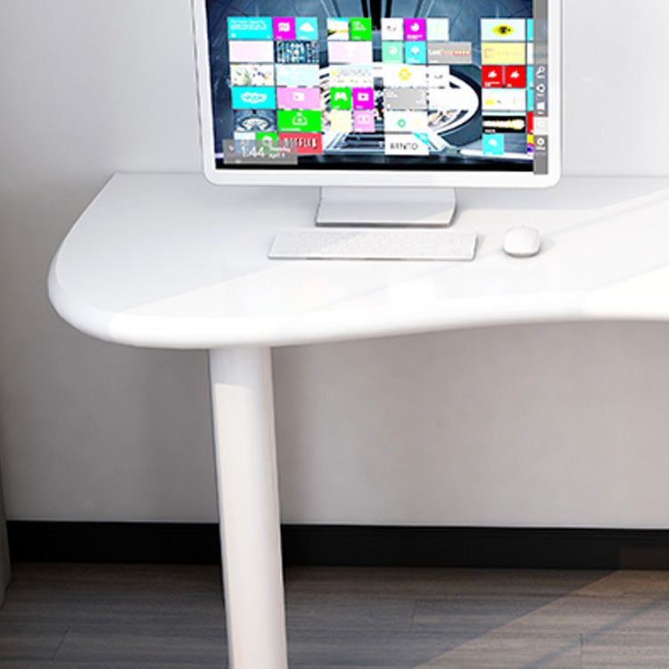 Modern Solid Wood Writing Desk 29.53 "Tall Parsons Base Office Desk