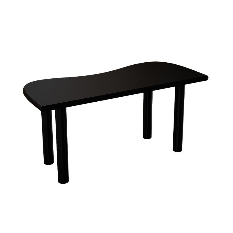 Modern Solid Wood Writing Desk 29.53 "Tall Parsons Base Office Desk