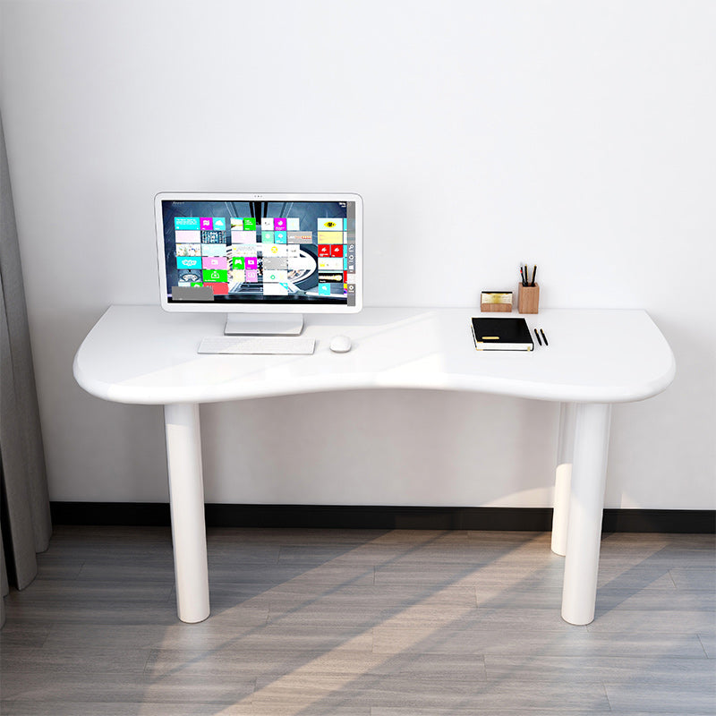 Modern Solid Wood Writing Desk 29.53 "Tall Parsons Base Office Desk