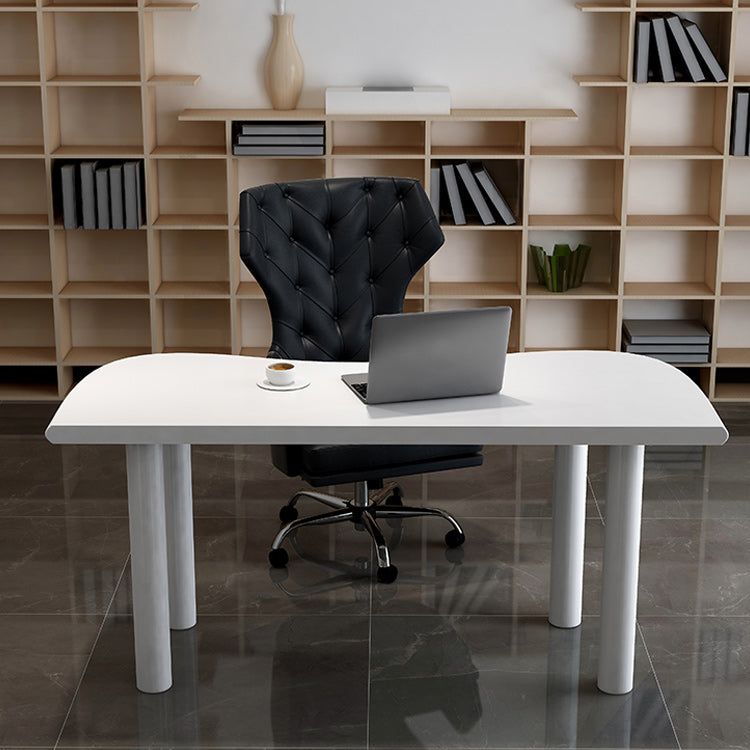 Modern Solid Wood Writing Desk 29.53" Tall Parsons Base Office Desk Clearhalo 'furn' 'furn_office_desk' 'Furniture' 'Office Desks' 'Office Furniture' 'office_desk' 6500178