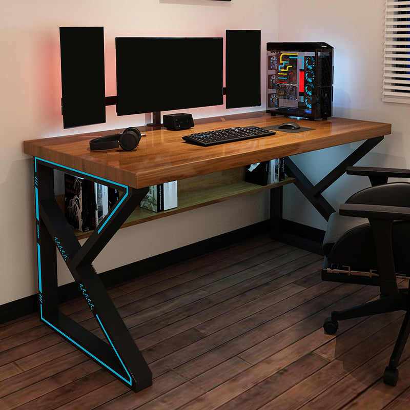 Eigentijdse rechthoekige computerbureau Home Solid Wood Office Desk