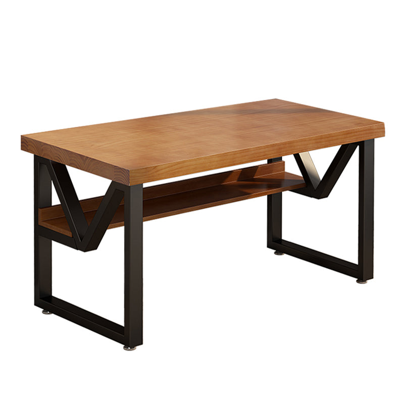 Eigentijdse rechthoekige computerbureau Home Solid Wood Office Desk