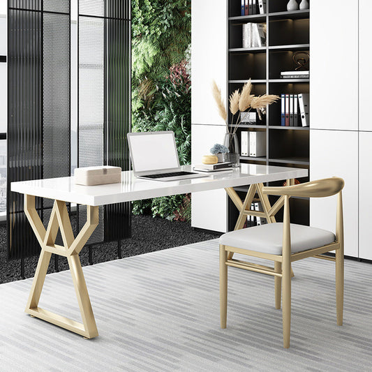 29.53-inch lange rechthoekige schrijfbureau massief houten bureau