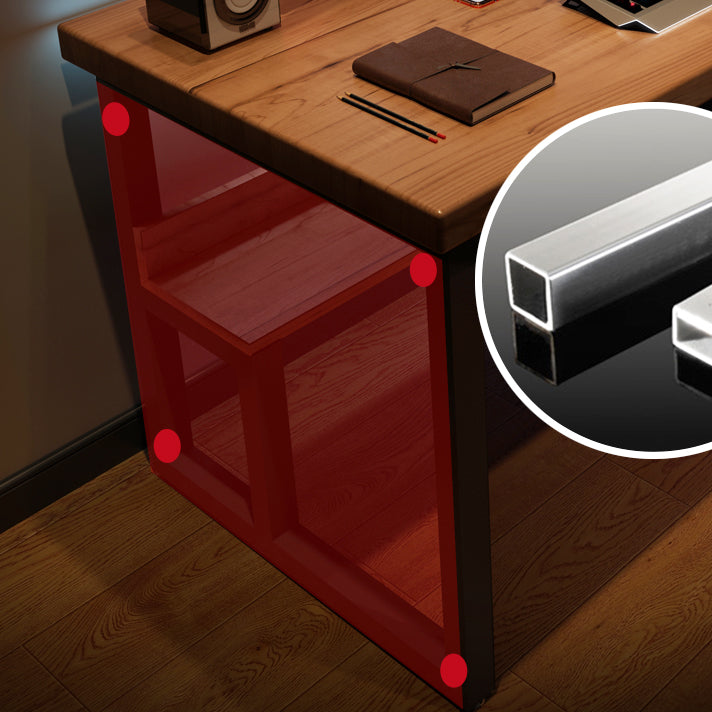 Contemporary Rectangular Computer Desk Home Solid Wood Office Desk with Legs Clearhalo 'furn' 'furn_office_desk' 'Furniture' 'Office Desks' 'Office Furniture' 'office_desk' 6500226