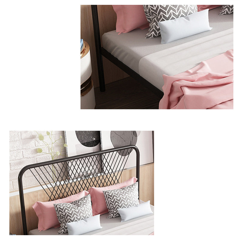 Minimalistisch ijzeren open frame bed luxueus metalen prinsesbed frame