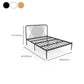 Minimalistisch ijzeren open frame bed luxueus metalen prinsesbed frame