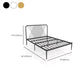 Minimalistisch ijzeren open frame bed luxueus metalen prinsesbed frame
