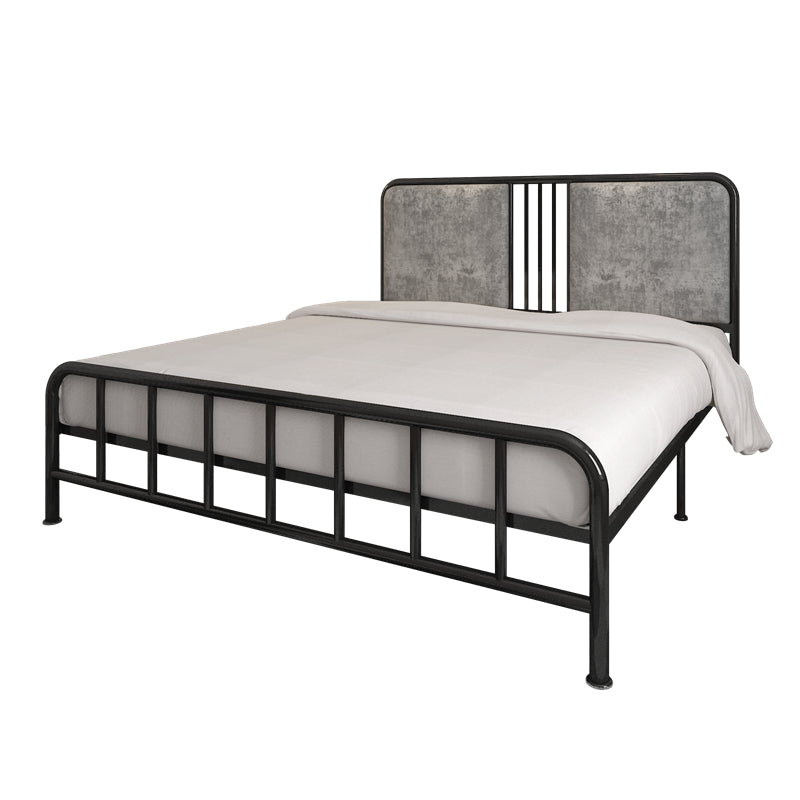 Gestoffeerd metalen open-frame bed 43,3-in High Golden Bed frame
