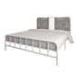 Gestoffeerd metalen open-frame bed 43,3-in High Golden Bed frame
