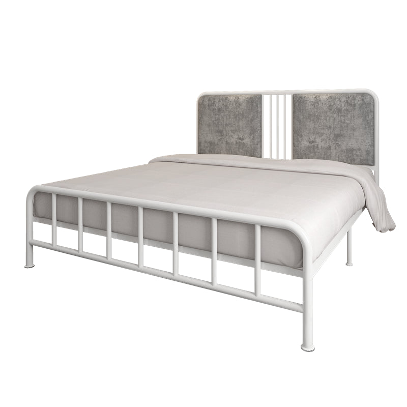 Gestoffeerd metalen open-frame bed 43,3-in High Golden Bed frame