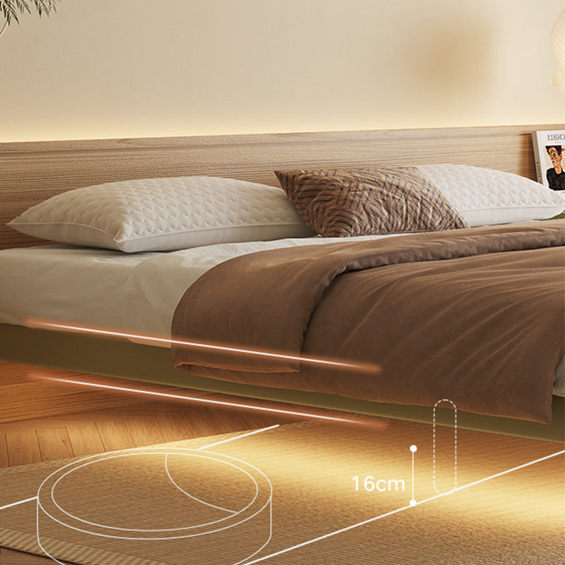 Solid Wood Platform Bed Modern Pine Wood Platform Bed for Bedroom