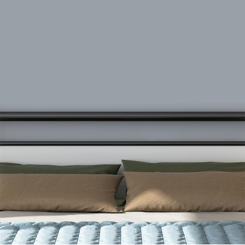 Modern Metal Open-Frame Bed Mattress Included Standard Bed with Custom Gold Legs