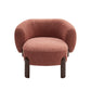 Contemporary Basic Four Leg Armchair Bedroom Solid Color Arm Chair Red Tech Flannel 1 Piece Clearhalo 'Accent Chairs' 'accent_chairs' 'Chairs & Seating' 'furn' 'furn_accent_chairs' 'Furniture' 'Living Room Furniture' 6500636