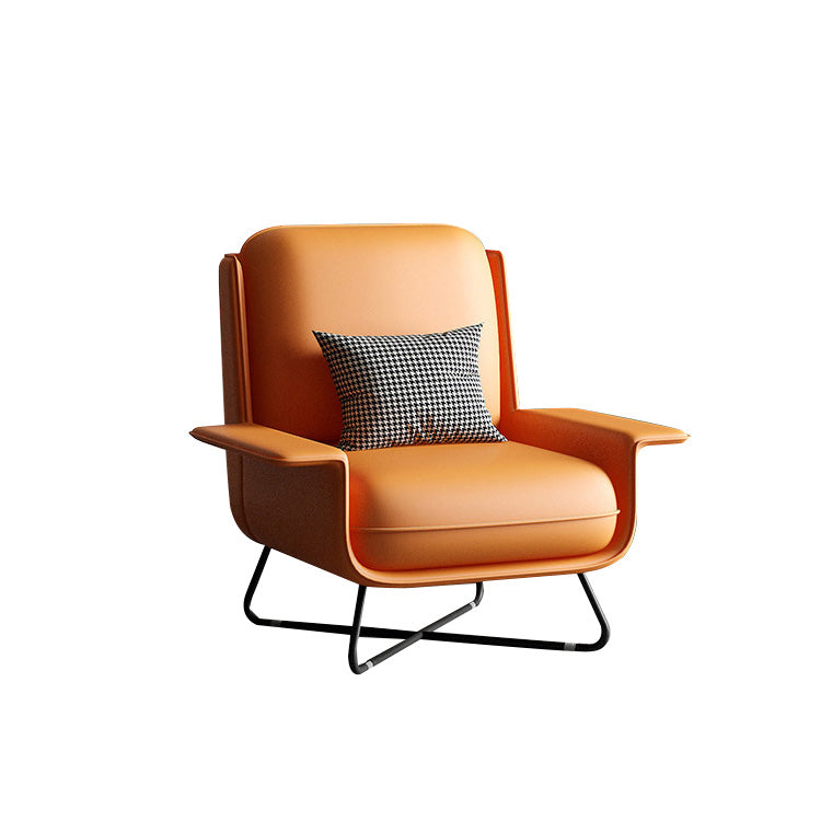 Contemporary Cross Accent Armchair Arms Included Office Accent Chair Clearhalo 'Accent Chairs' 'accent_chairs' 'Chairs & Seating' 'furn' 'furn_accent_chairs' 'Furniture' 'Living Room Furniture' 6500709