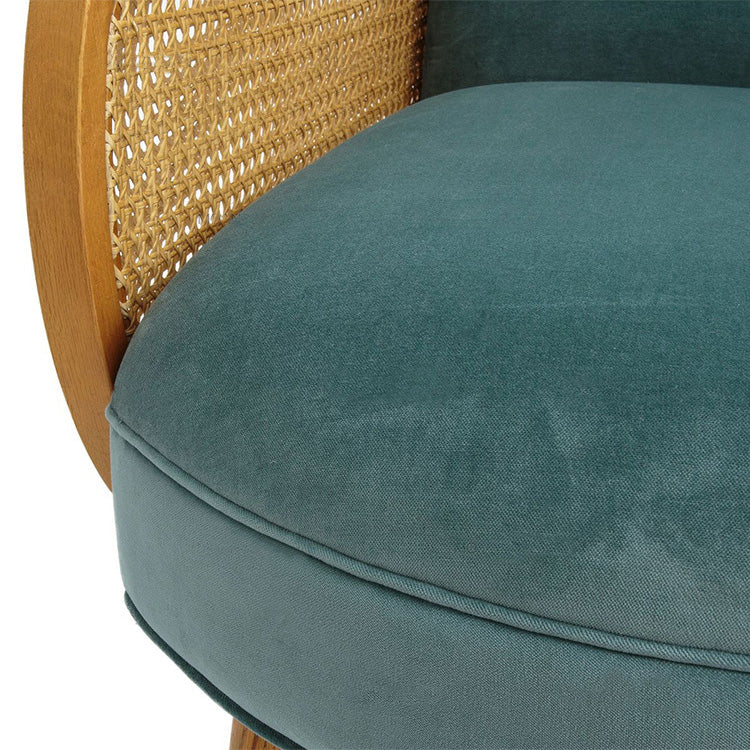 Mid-century Fixed Back Accent Armchair Bedroom Solid Color Accent Chair Clearhalo 'Accent Chairs' 'accent_chairs' 'Chairs & Seating' 'furn' 'furn_accent_chairs' 'Furniture' 'Living Room Furniture' 6500746