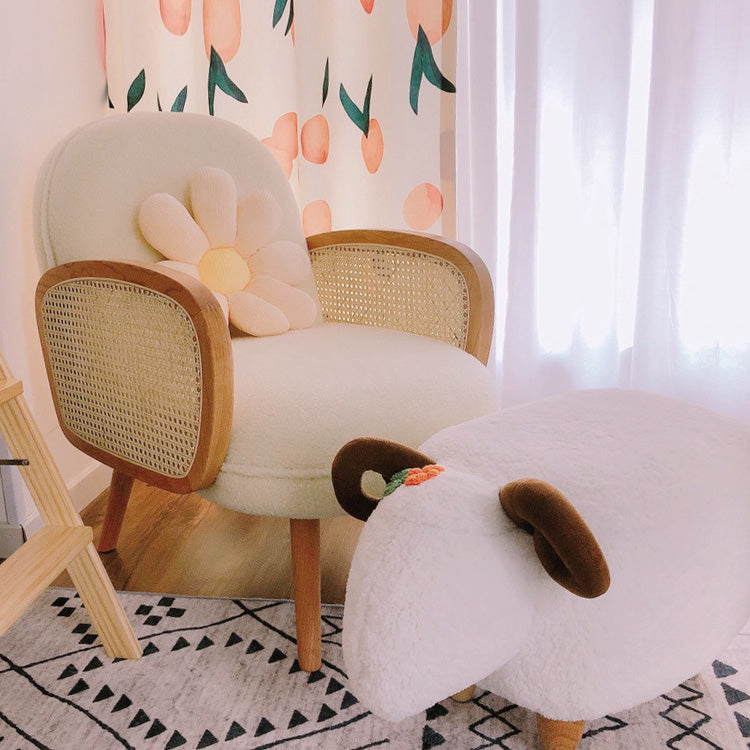 Mid-century Fixed Back Accent Armchair Bedroom Solid Color Accent Chair Clearhalo 'Accent Chairs' 'accent_chairs' 'Chairs & Seating' 'furn' 'furn_accent_chairs' 'Furniture' 'Living Room Furniture' 6500755