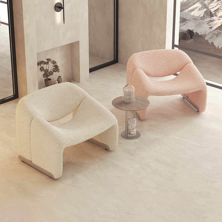 Contemporary Sled Side Chair Solid Color Bedroom Lounge Chair Clearhalo 'Accent Chairs' 'accent_chairs' 'Chairs & Seating' 'furn' 'furn_accent_chairs' 'Furniture' 'Living Room Furniture' 6500879