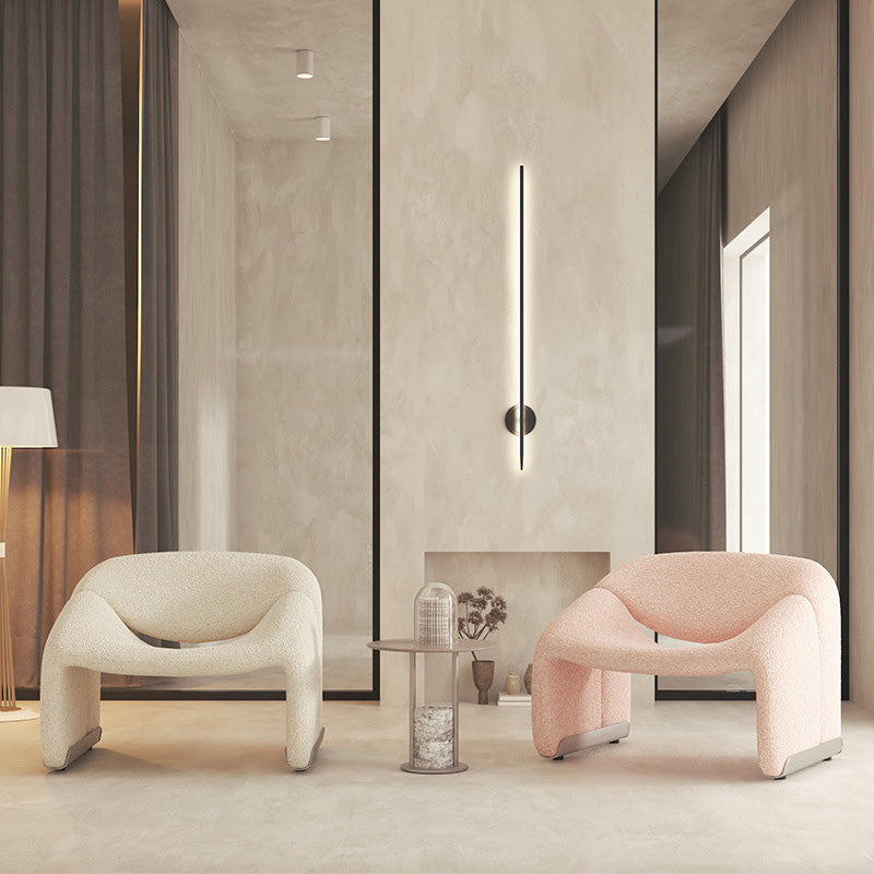 Contemporary Sled Side Chair Solid Color Bedroom Lounge Chair Clearhalo 'Accent Chairs' 'accent_chairs' 'Chairs & Seating' 'furn' 'furn_accent_chairs' 'Furniture' 'Living Room Furniture' 6500882