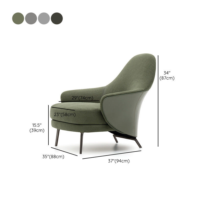 Basic Four Legs Lounge Chair Contemporary Solid Color Accent Armchair Clearhalo 'Accent Chairs' 'accent_chairs' 'Chairs & Seating' 'furn' 'furn_accent_chairs' 'Furniture' 'Living Room Furniture' 6500909