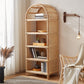 Contemporary Closed Back Bookshelf Standard Shelves Included Bookcase