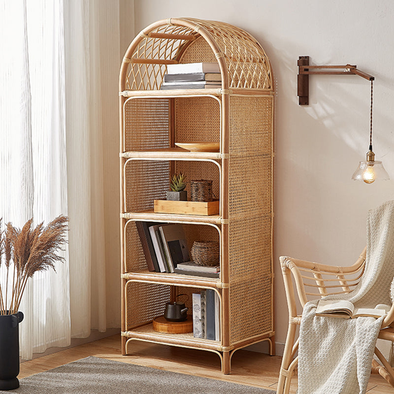 Contemporary Closed Back Bookshelf Standard Shelves Included Bookcase