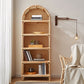 Contemporary Closed Back Bookshelf Standard Shelves Included Bookcase