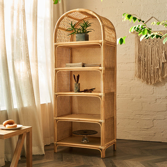 Contemporary Closed Back Bookshelf Standard Shelves Included Bookcase