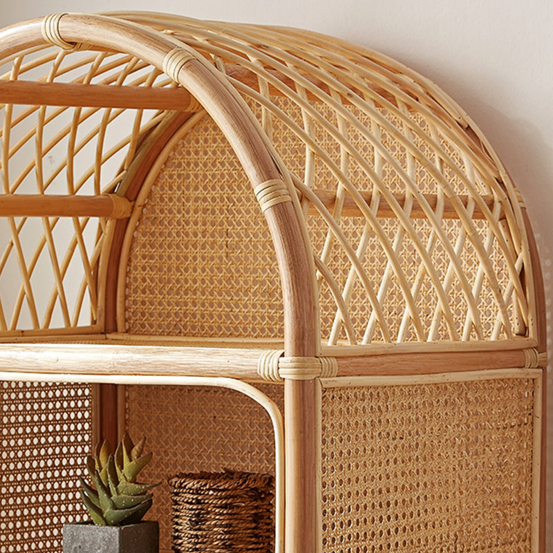 Contemporary Closed Back Bookshelf Standard Shelves Included Bookcase