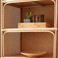 Contemporary Closed Back Bookshelf Standard Shelves Included Bookcase