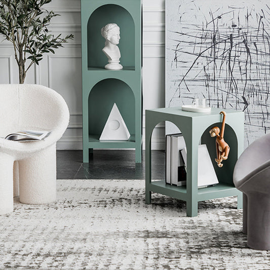 Scandinavian Shelf Bookcase Metal Standard Book Shelf with Rectangular Shelves