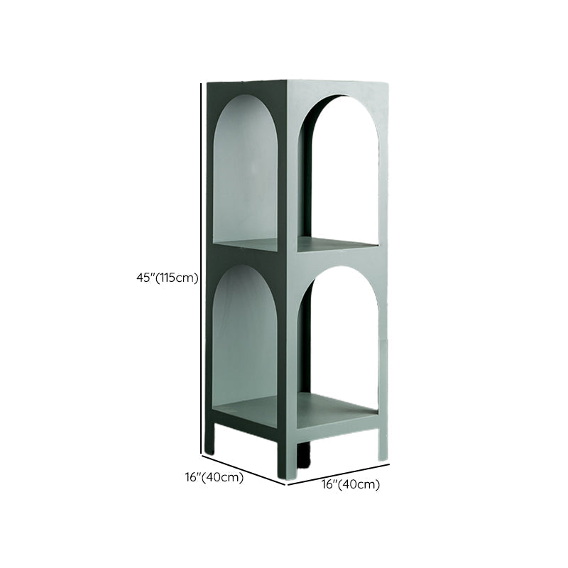 Scandinavian Shelf Bookcase Metal Standard Book Shelf with Rectangular Shelves