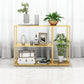 Metal Etagere Bookcase Scandinavian Open Back Bookshelf with Shelves Clearhalo 'Bookcases' 'furn' 'furn_bookcases' 'Furniture' 'Office Furniture' 6500999